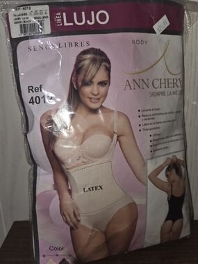 Ann Chery 4012 BLACK Latex Body Thong